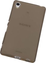 Sony Xperia Z4 / Z3+ - TPU Hoesje Transparant Grijs - Back Case Bumper Hoes Cover