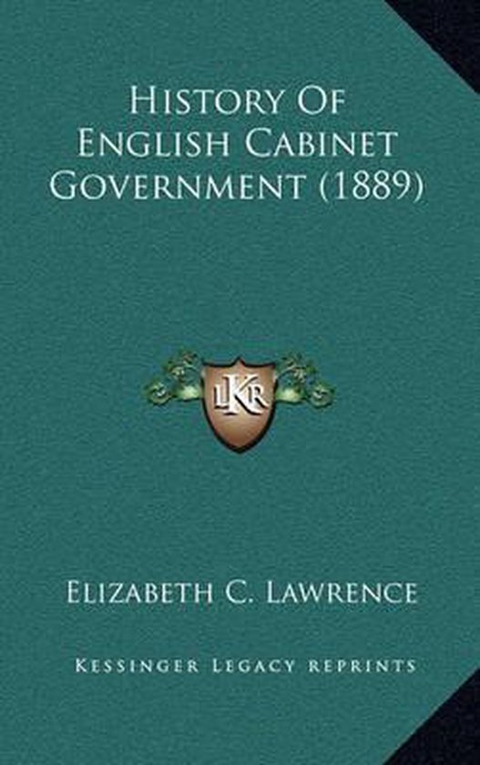 History of English Government (1889), Elizabeth C Lawrence