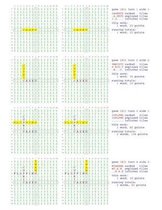Fifty Scrabble Box Scores Games 1801-1850