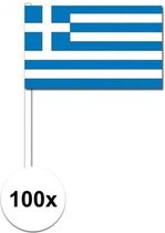 100x drapeaux drapeau grec 12 x 24 cm