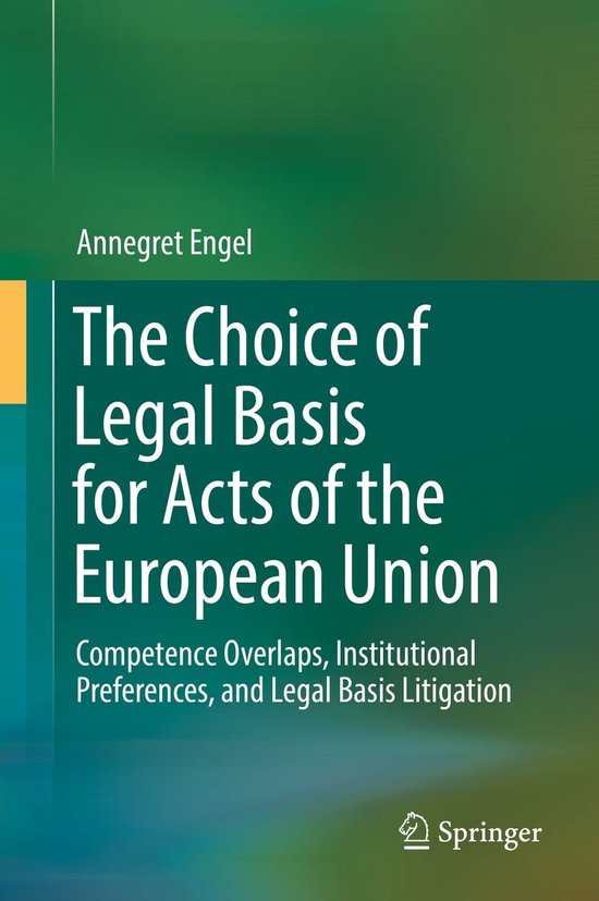 Law and Criminology (R0) - The Choice of Legal Basis for Act ... - cover