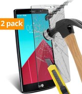 Sterke Tempered Gehard Glazen Glass Screenprotector LG G4 (2 pack)