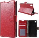Cyclone wallet hoesje Sony Xperia Z3 Plus / Z3+ rood