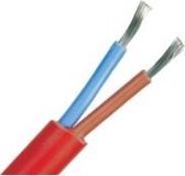 Hittebestendig Installatiedraad 2 x 1.00 Rood