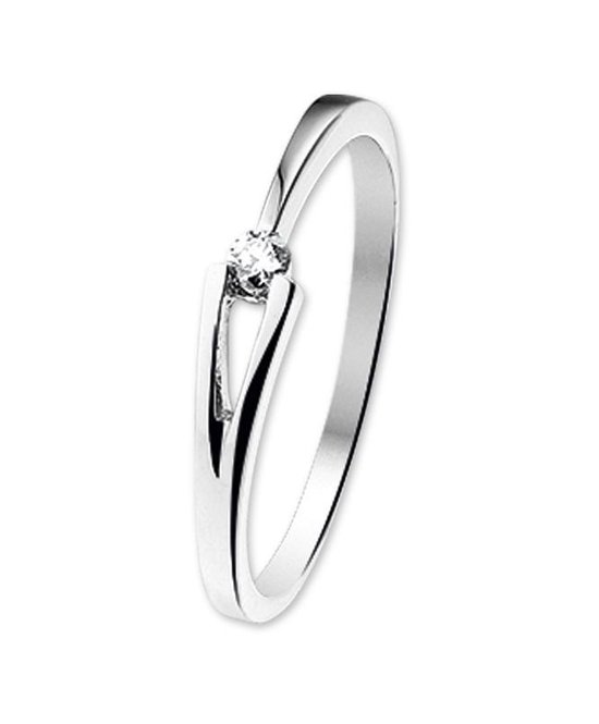 Bague The Jewelry Collection Diamant 0.07 Ct. - Or blanc