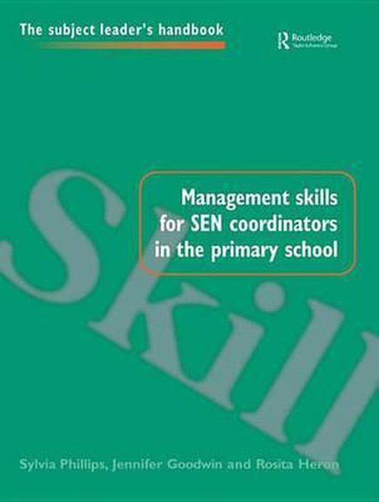 Subject Leaders' Handbooks - Management Skills for SEN Coord ... - cover