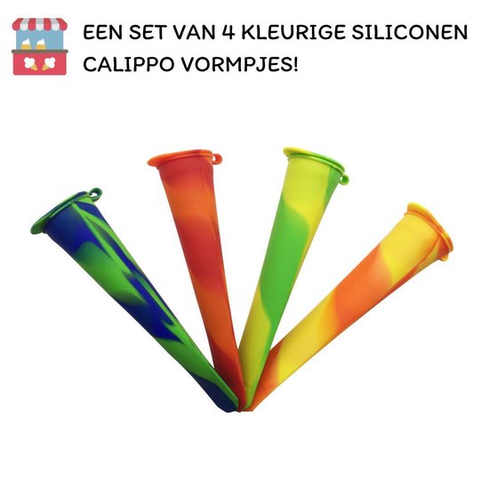 Ijsvorm Calippo 4 - Zelf ijsjes maken - ijslolly vormen - waterijsjes -... | bol.com