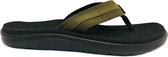 Bruine Teva Slippers Voya Canvas Flip Dark Olive