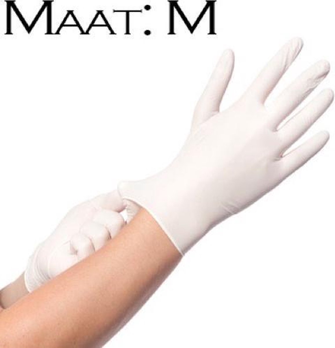 Nitril handschoenen WIT, maat M