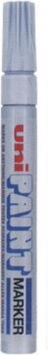 Uni Paint Marker PX-20 Zilver - Verfstift - Marker Op Olie Basis - Markeerstift Zilver - Markeerstift Voor Metaal Kunststof Hout Etc - Permanent Marker
