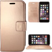Apple iPhone 6/6s Case Bibliothèque en cuir avec étui en silicone TPU - Rose Gold - de iCall