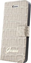 Guess booklet tasje Croco - beige - voor Apple iPhone 5/5S/SE
