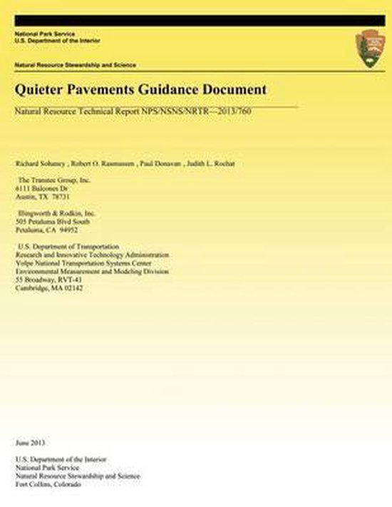 Quieter Pavements Guidance Document - cover
