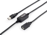 Equip 133310 USB-kabel 10 m USB 2.0 USB A Zwart