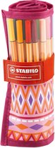 STABILO Pen 68 Rollerset Festival Spirit - Etui 25 stuks