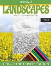 Grayscale LANDSCAPES Adult Coloring Book Vol.3