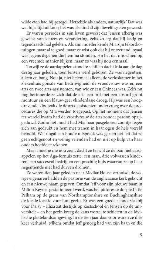 Pagina met tekst uit het boek 'Een huis vol vrienden'.