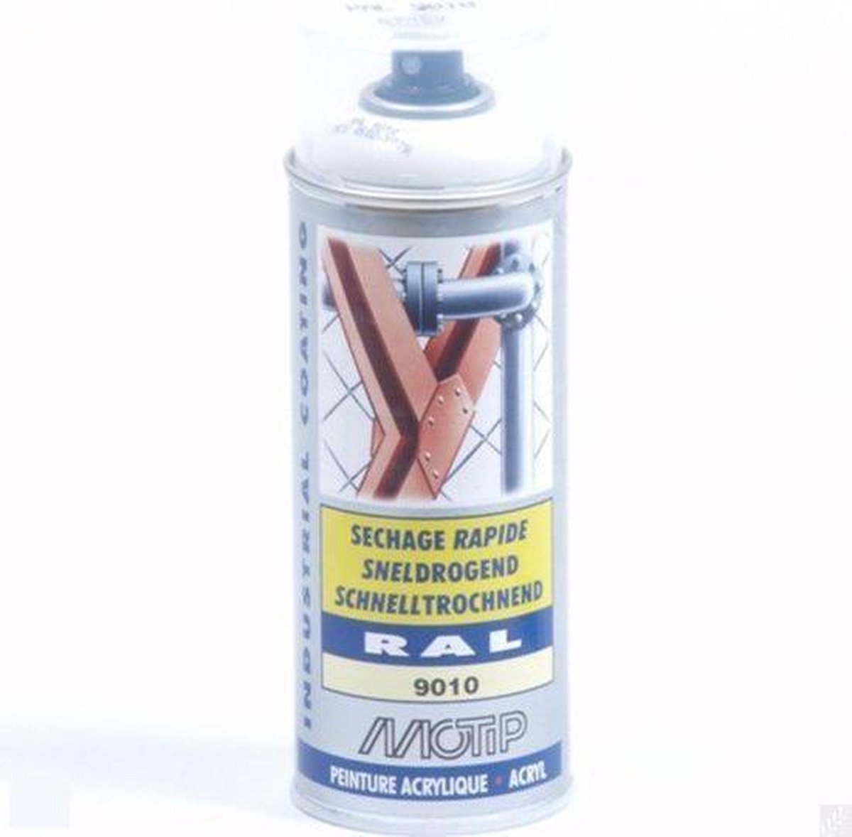 Toolwelle Spuitverf Industrial ral 9010 400 ml.