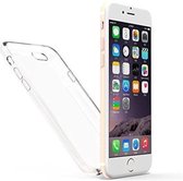 Xssive Ultra Thin Case en 1x Tempered Glass voor Apple iPhone 4/4S - TPU Ultra Thin - Transparant