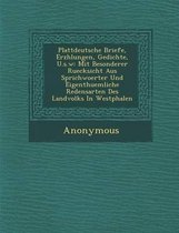 Plattdeutsche Briefe, Erz Hlungen, Gedichte, U.S.W