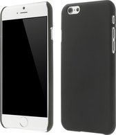 Shop4 - iPhone 6 - Back Case Hoesje Hard Zwart