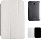 Samsung Galaxy Tab 3 7.0 T110 smart case met transparante achterkant Wit White