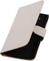 Bookstyle Wallet Case Hoesjes voor HTC Desire 526 / Plus Wit