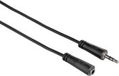 Hama 00122314, 3,5mm, Mâle, 3,5mm, Femelle, 3 m, Noir