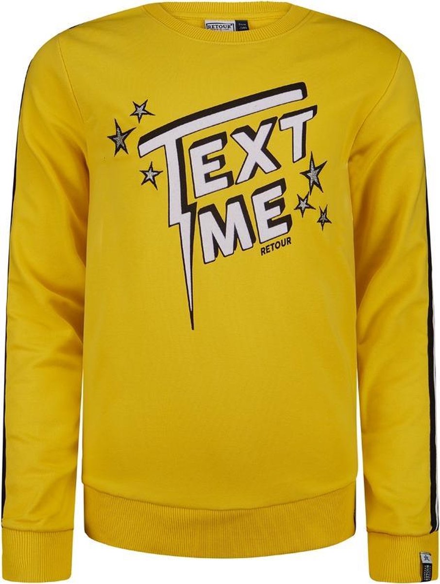 Retour Jeans Meisjes Sweatshirt - Geel - Maat 116