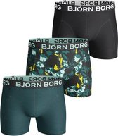 Bjorn Borg 3P Shorts BB Houndtooth Mix - Ondergoed - Heren - Blauw - Maat S