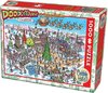 Afbeelding van het spelletje Cobble Hill Legpuzzel Doodletown 12 Days Of Christmas 1000 Stukjes