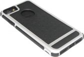 Rubber hoesje zwart / zilver iPhone 8 Plus / 7 Plus