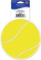 Tennisbal vinyl decoratie sticker 13 cm