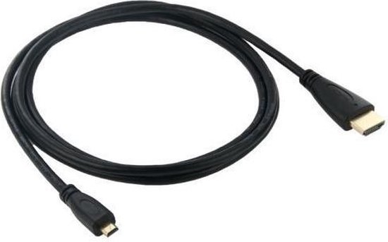 1080p HDMI naar Micro HDMI kabel 1,5 meter voor GoPro Hero 4/3+/3/2  SJCAM... | bol.com