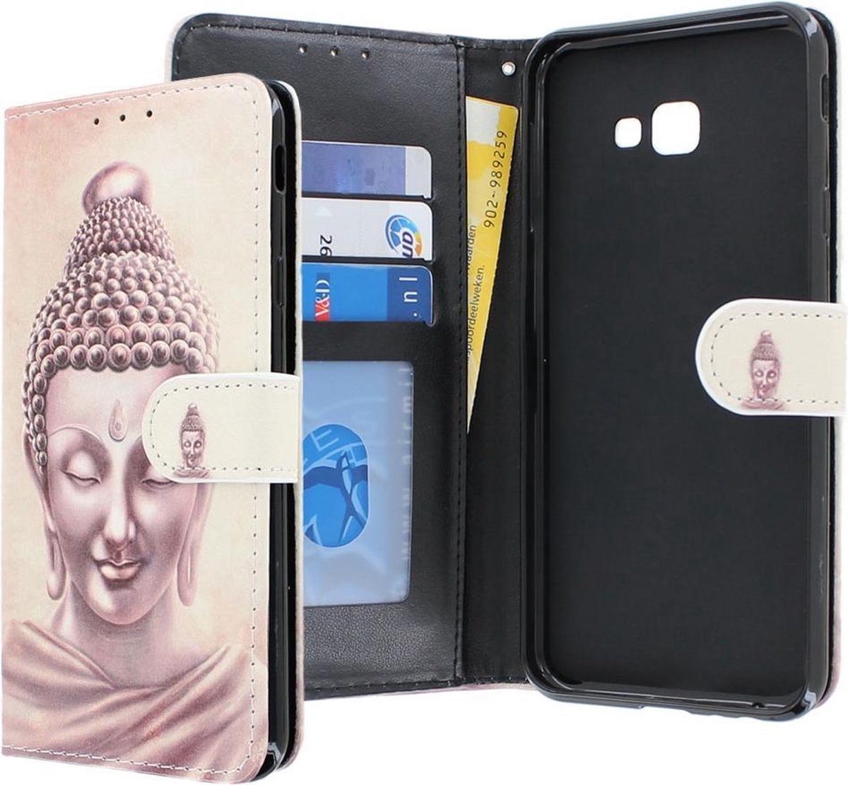 Samsung Galaxy J4 Plus 2018 hoesje - CaseBoutique - Boeddha print - Kunstleer