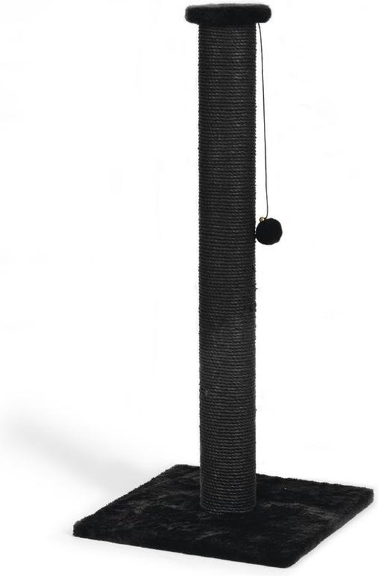 Beeztees serpa - krabpaal - zwart - 40x40x90 cm