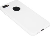Siliconen hoesje wit / zwarte rand Geschikt voor iPhone 8 Plus / 7 Plus
