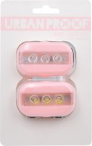 URBAN PROOF - Clip Fietslampjes set - Pastel roze