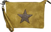 Crossbody clutch ster Mandoline geel