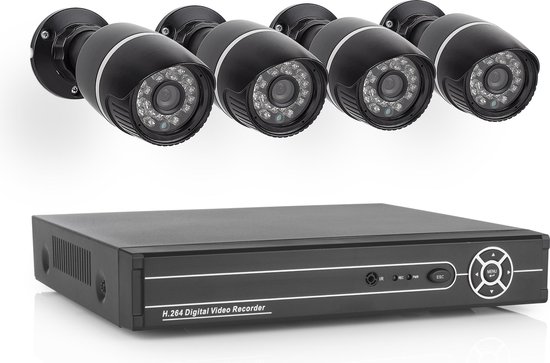 Elro EL430DVR Bedraad camerasysteem - 4-kanaals recorder - harde schijf - 4  camera's - HD | bol.com