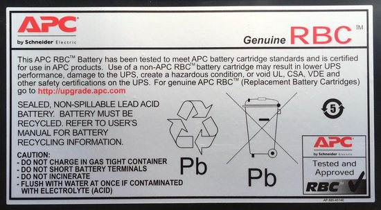 APC Batterij Vervangings Cartridge RBC17 - APC