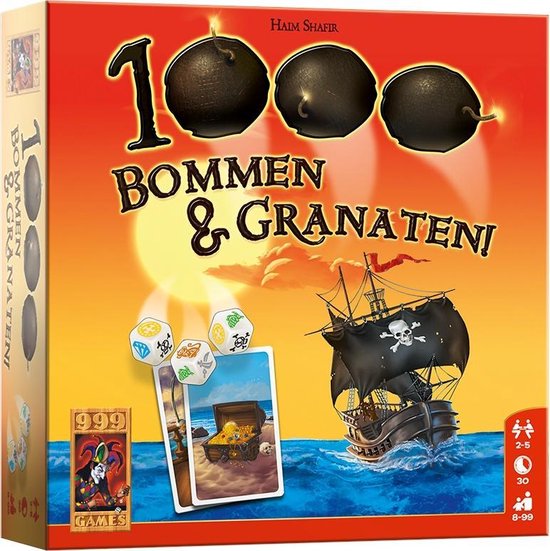 999 Games - 1000 Bommen & Granaten! Dobbelspel