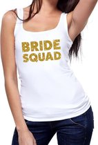 Bride Squad gouden vrijgezellenfeest tanktop / mouwloos shirt wi M