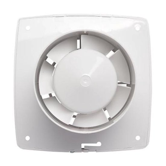 SENCYS ventilator Deco met timer en vochtsensor voor muur of plafond Ø100mm  wit | bol.com