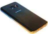 Siliconen hoesje blauw/geel Geschikt voor Samsung Galaxy S7