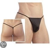 Heren mini string zwart maat s