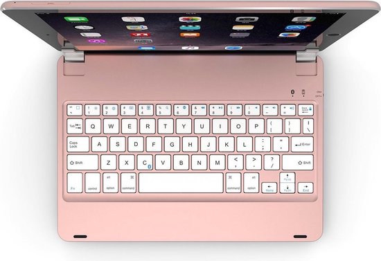 Toetsenbord Hoes geschikt voor Apple iPad 9.7 (2017 / 2018) - Bluetooth Keyboard Case - Roze - van iCall - iCall