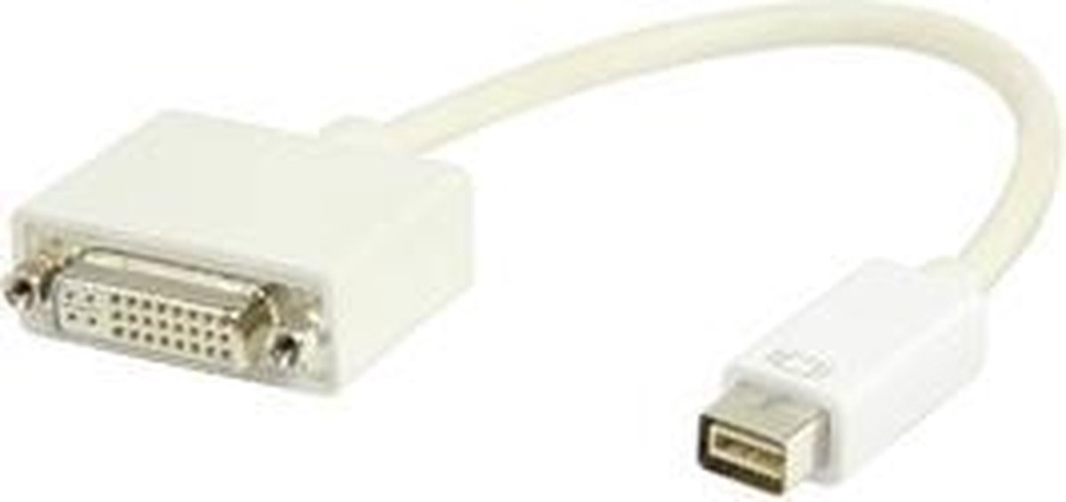 Mini DVI naar DVI vrouwelijk adapter 0,20 m wit