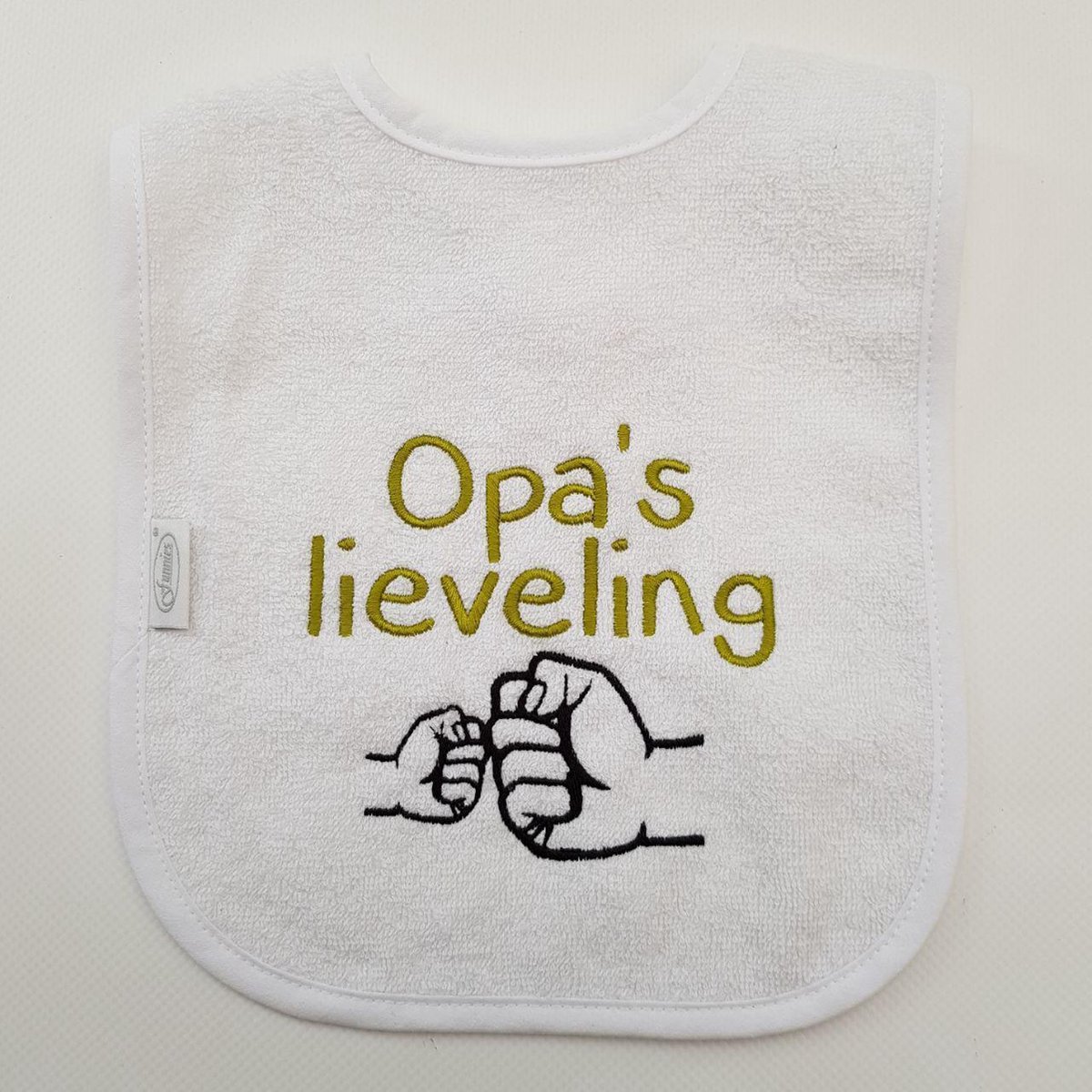 Goedkoopste Witte slab met Opa's lieveling - grootvader, babyshower, zwanger, cadeautje, kraamcadeau, grappig, geschenk, baby, tekst