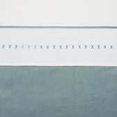 Meyco XXX ledikantlaken - 100 x 150 cm - Grijs/Stone green